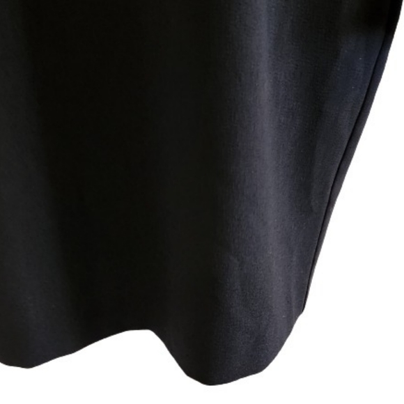 🆕️⬇️Nicole Miller Black Stretch Crepe Camille Dress With Sequin Puff Sleeves - Picture 7 of 15